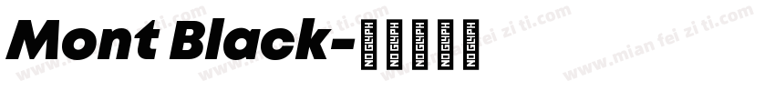Mont Black字体转换